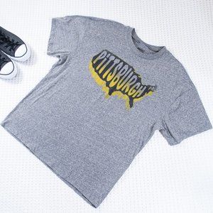 The Print Shop | Grey Pittsburgh America T-Shirt